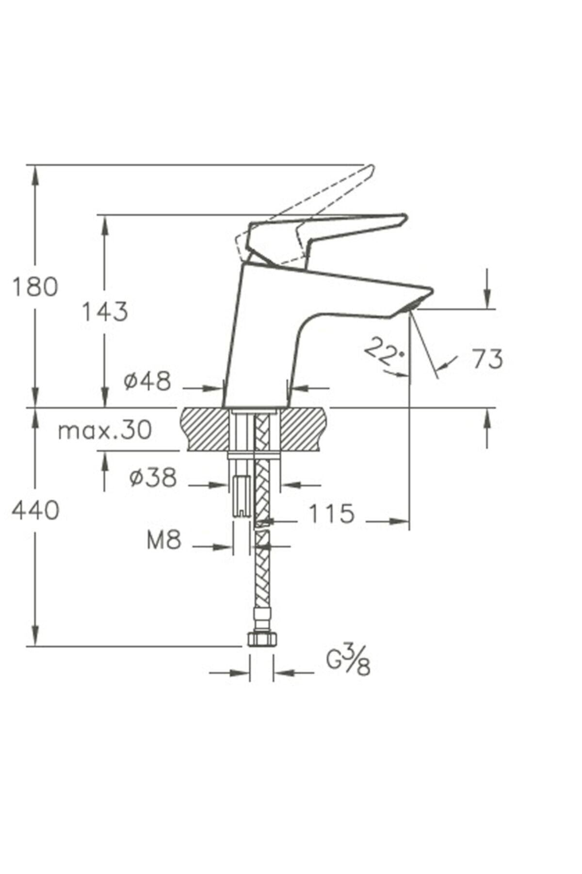 Artema Solid S Lavabo Bataryası Armatürü A42440