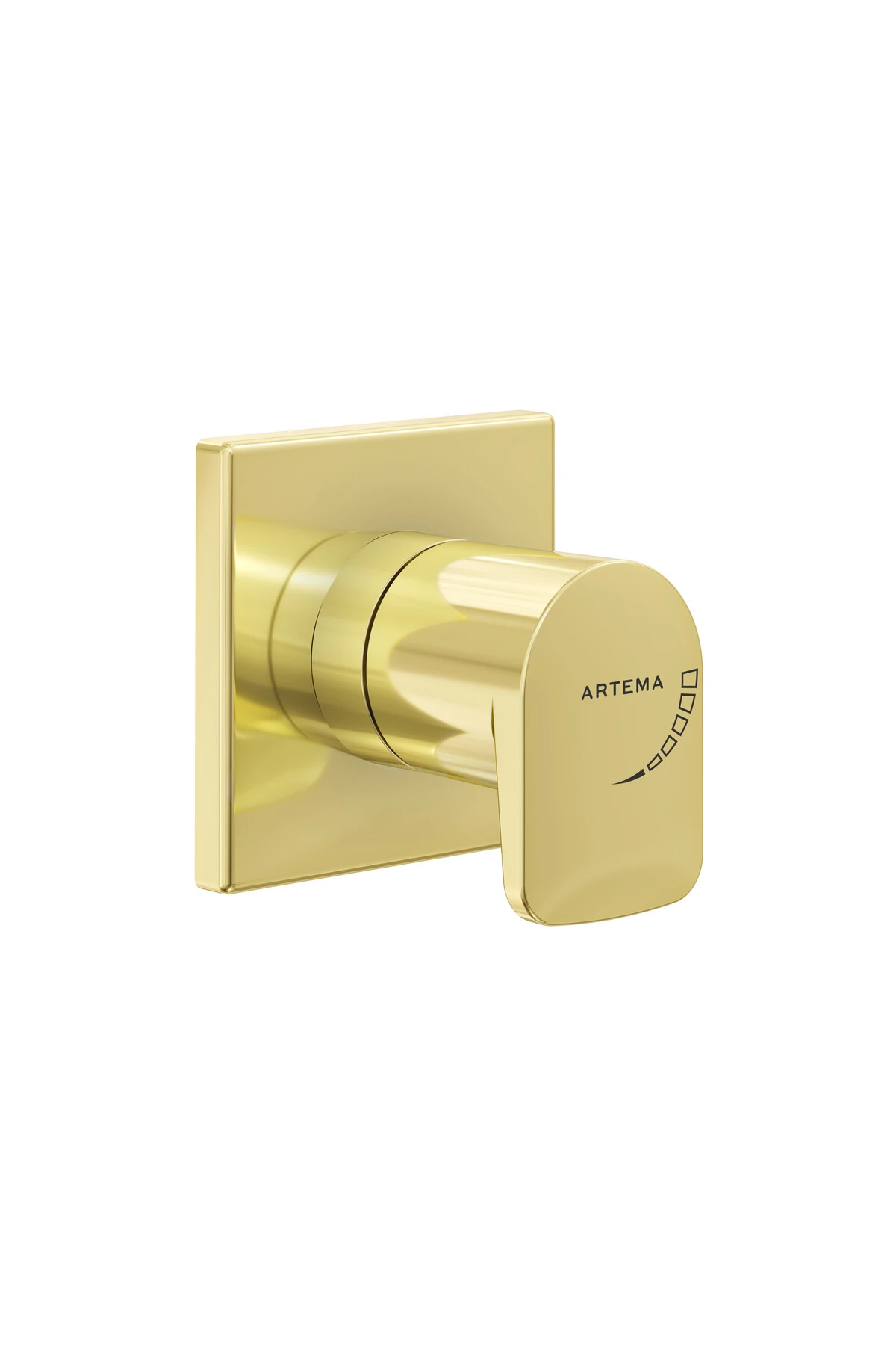 Artema Root Square A4272974 Ankastre Stop Valf, Soft Altın