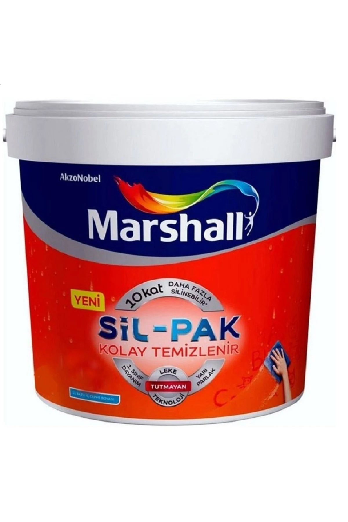 Sil-pak Silikonlu Silinebilir Yarı Mat Iç Cephe Duvar Boyası 2,5 lt BEYAZ