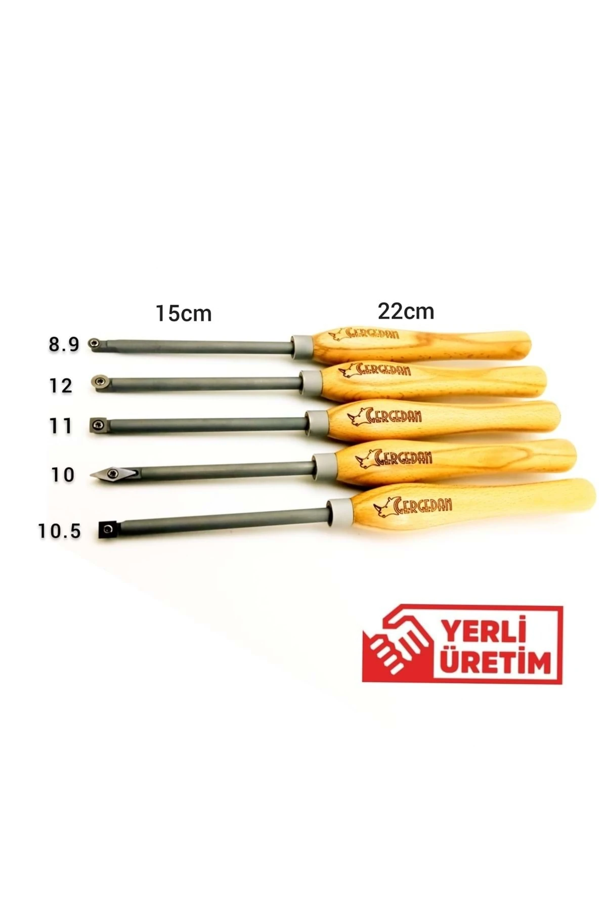 Ahşap Torna Pro-10 5 Li Detay Oyma Bıçak Seti