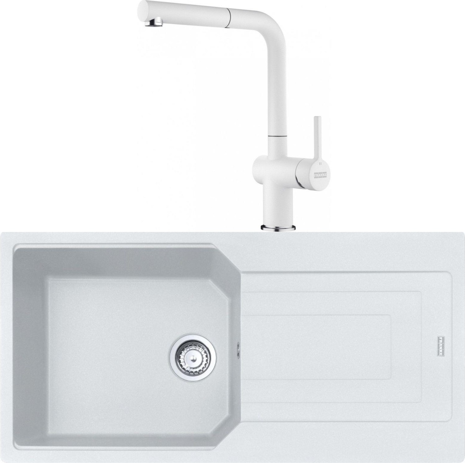 Urban Ubg 611-100 Bianco Granit Eviye-Active Plus Doccia 2.0 Batarya Seti