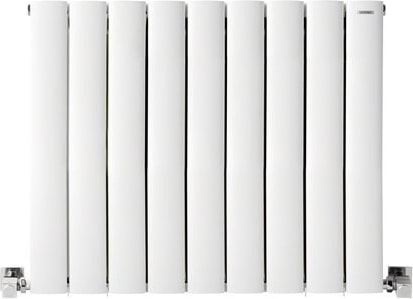 600 x 715 mm Lilac Yatay Beyaz Alüminyum Radyatör Standart Bağlantı