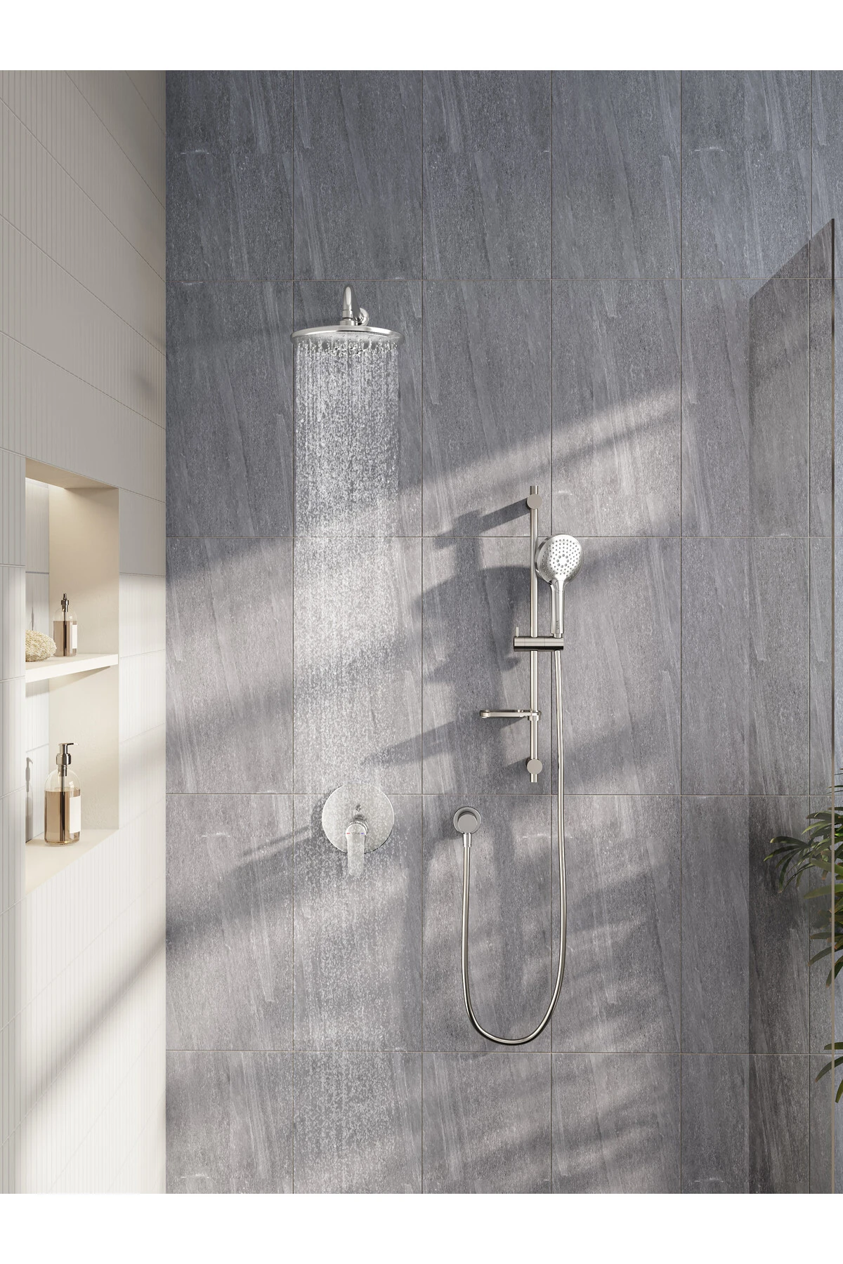 Artema Root Round A42830 Ankastre Banyo Bataryası, Krom