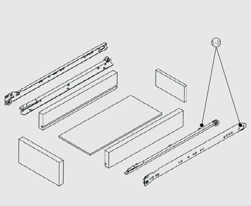 400 mm Bantlı Metal Ray Set Beyaz