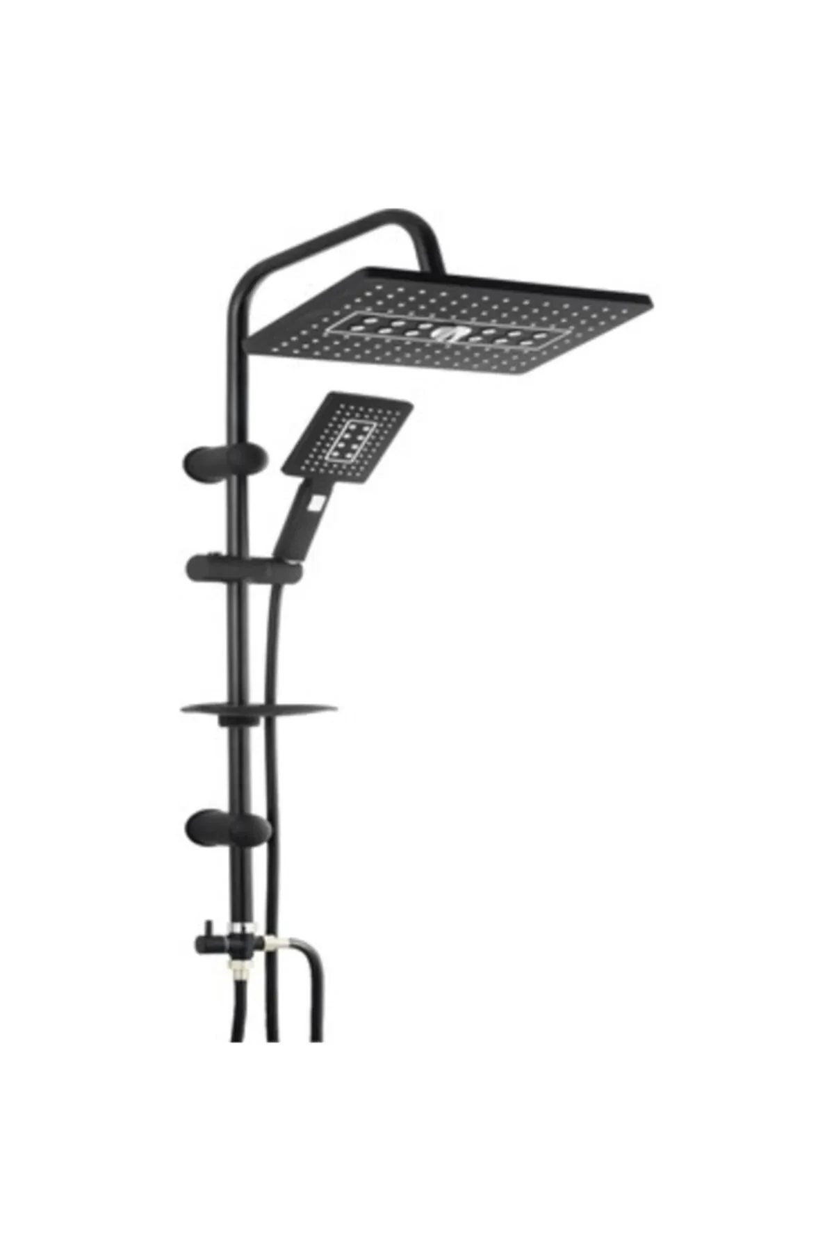 Siyah Robot Yağmurlama Tepe Duş Seti Başlığı