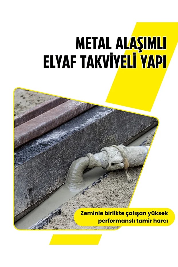 REÇİNE BETON 888, Metal Takviyeli, Hızlı Kuruyan, Ağır Yük İçin Zemin Tamir Harcı 19 kg