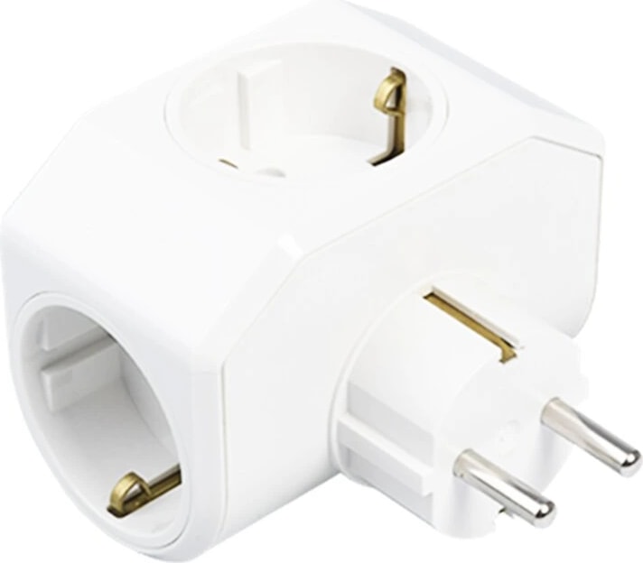 Beyaz Yonca Plus 3lü Topraklı Priz Fiş 03-Zm (5047)