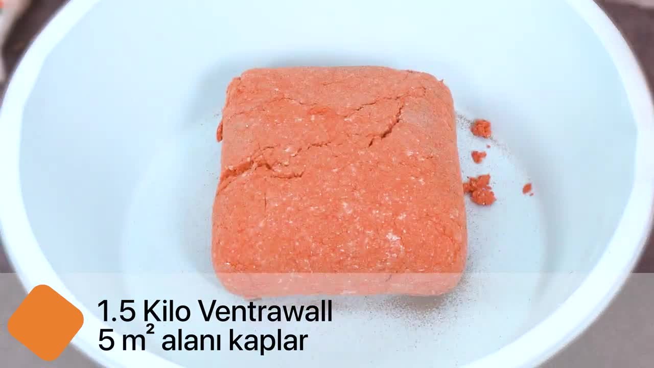 Isı Ve Ses Yalıtımlı Sürülen Duvar Kağıdı | Kendinden Yapışkanlı | Pembe | P04-1,5 Kg | 5m²
