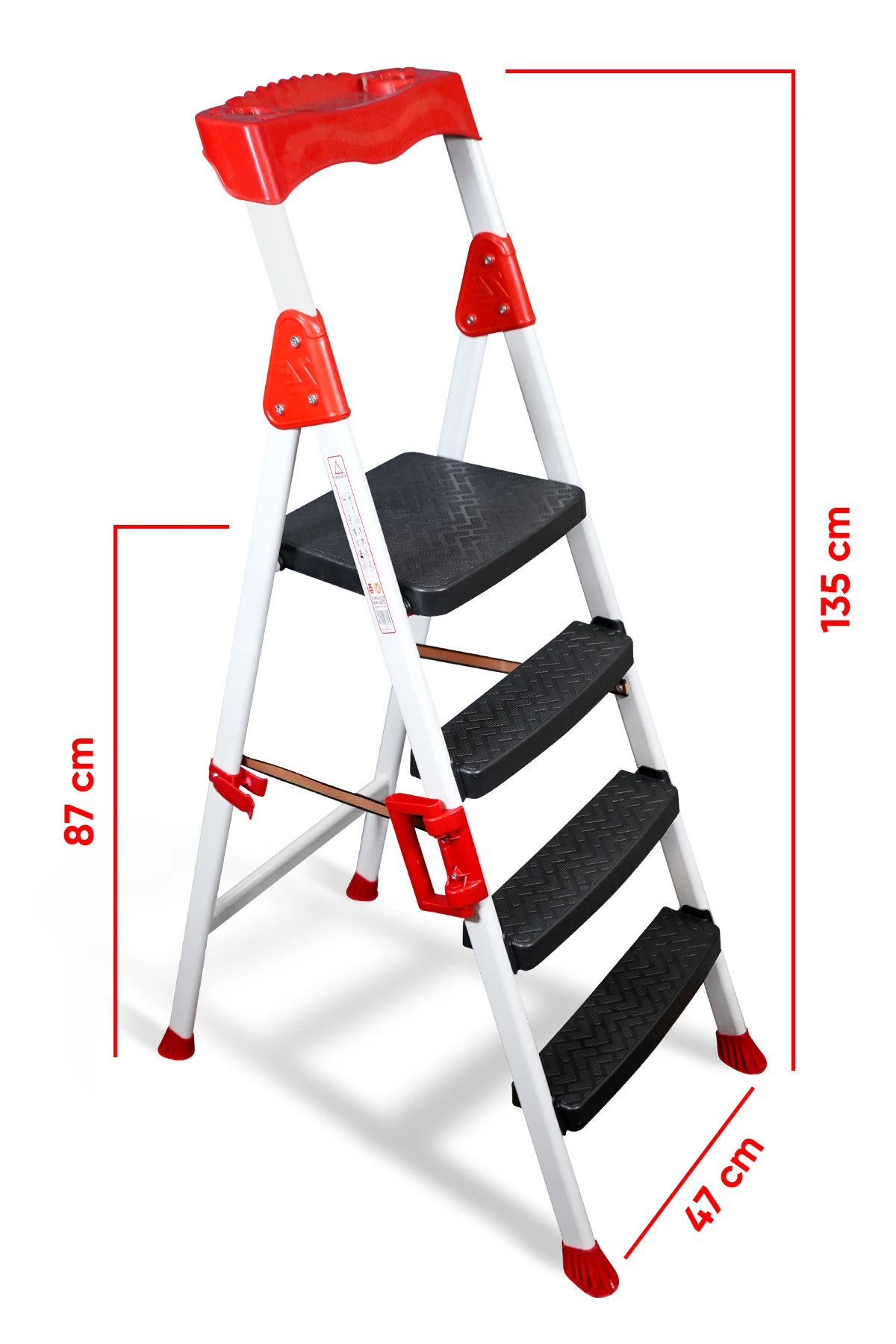 Elegance 3+1 Geniş Basamaklı Kolay Taşıma Aparatlı Merdiven