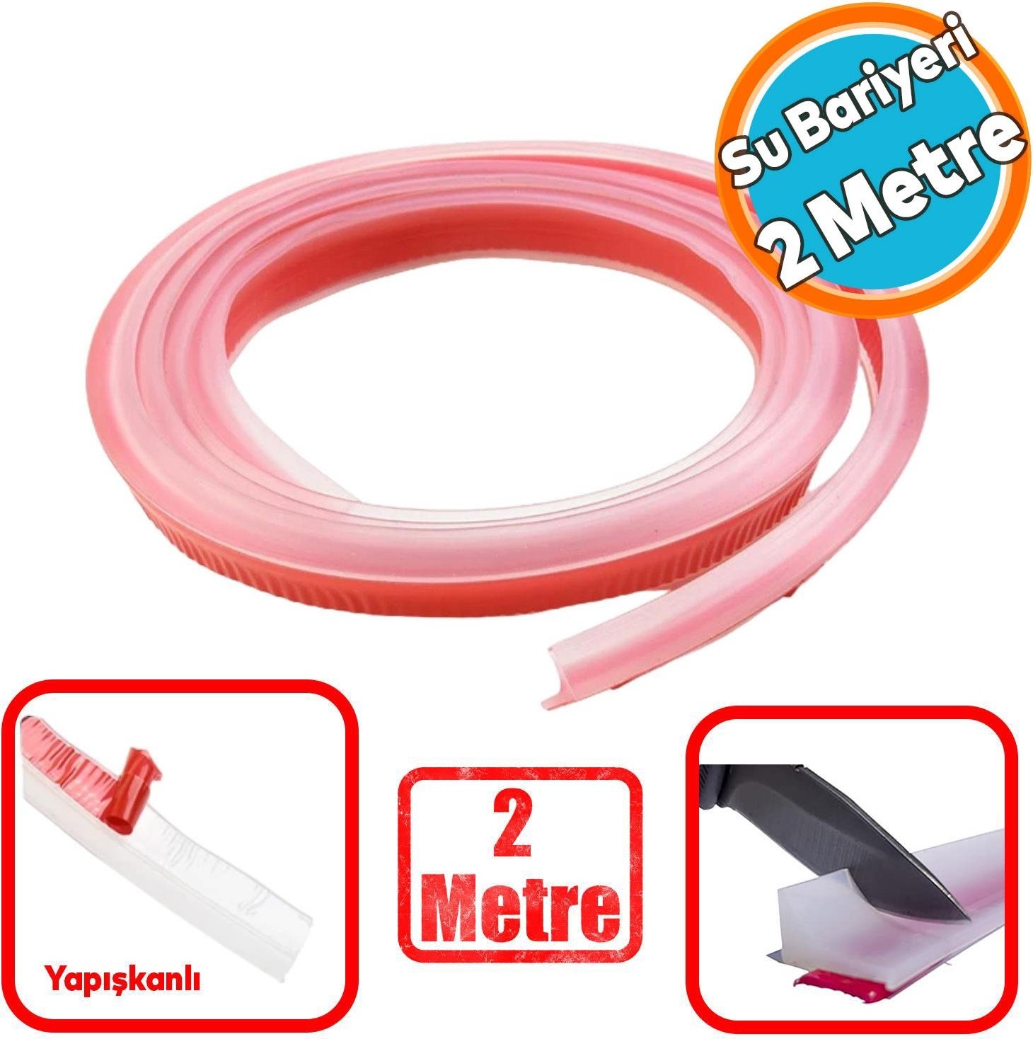 Su Bariyeri Kapı Altı Sızdırmaz Su Tutucu Yapışkanlı Silikon Bant Izolasyon Yalıtım Bandı (2 Metre)