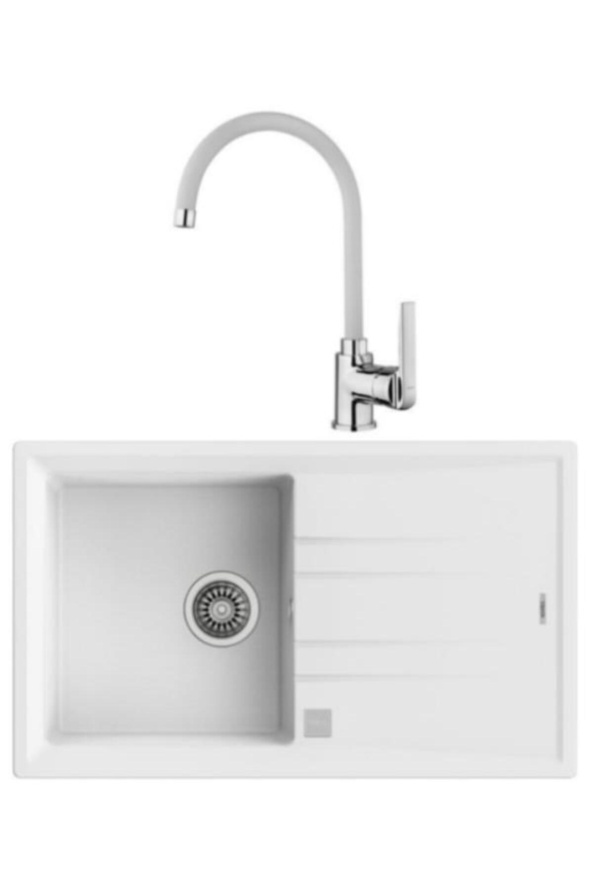 Stone 50/ın 995 Eviye Armatür Seti (BEYAZ)