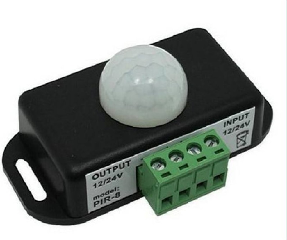 Hareket Sensörü Dc 12V 24V Pır Dedektör Hareket Sensörlü