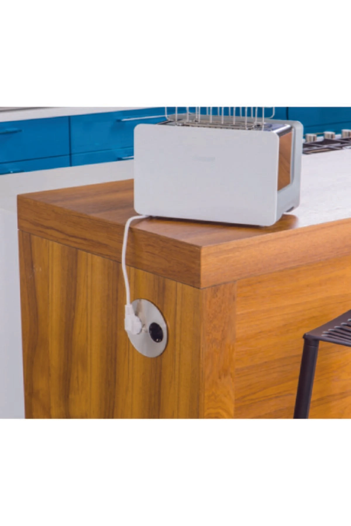 Twist - Gizli Priz Kutusu - 2li Topraklı Priz