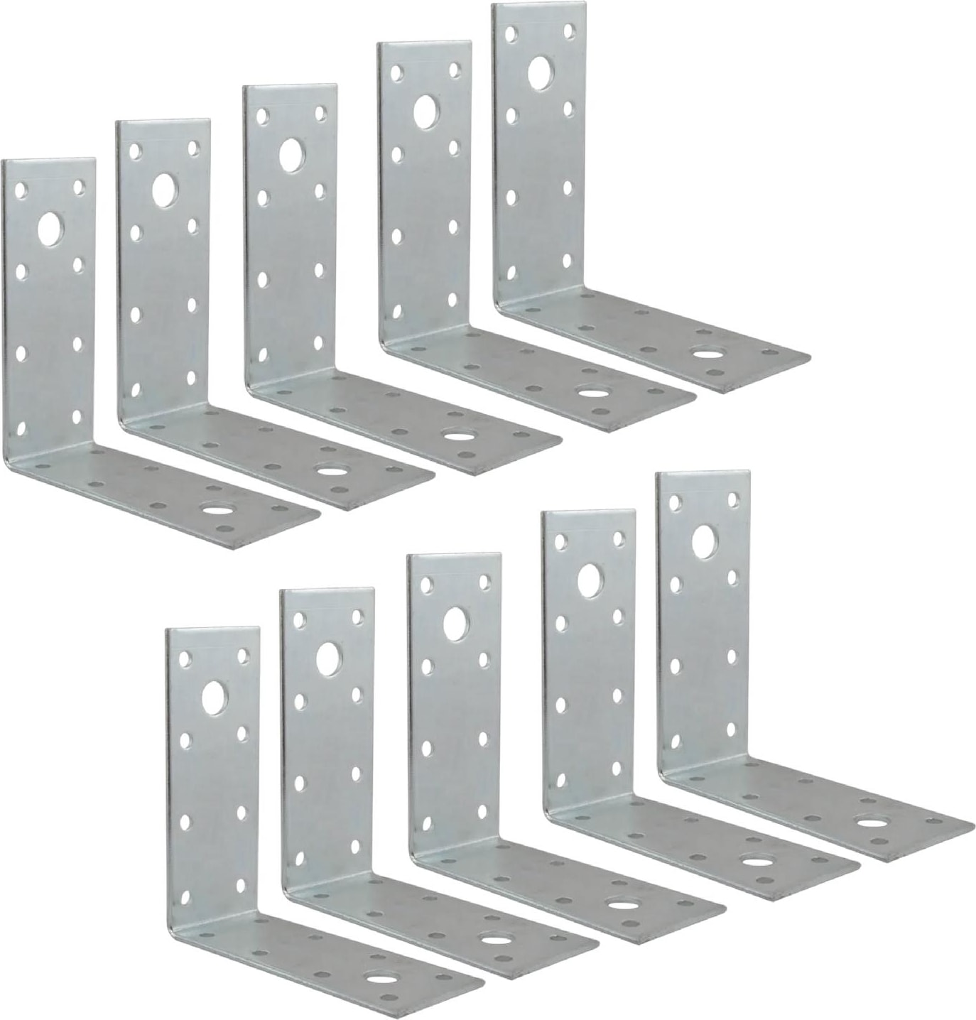 Mobilya Dolap Duvar Sabitleme 10 Adet Metal Köşebent 40X80X80 mm Bağlantı Aparatı L Demiri Gönye