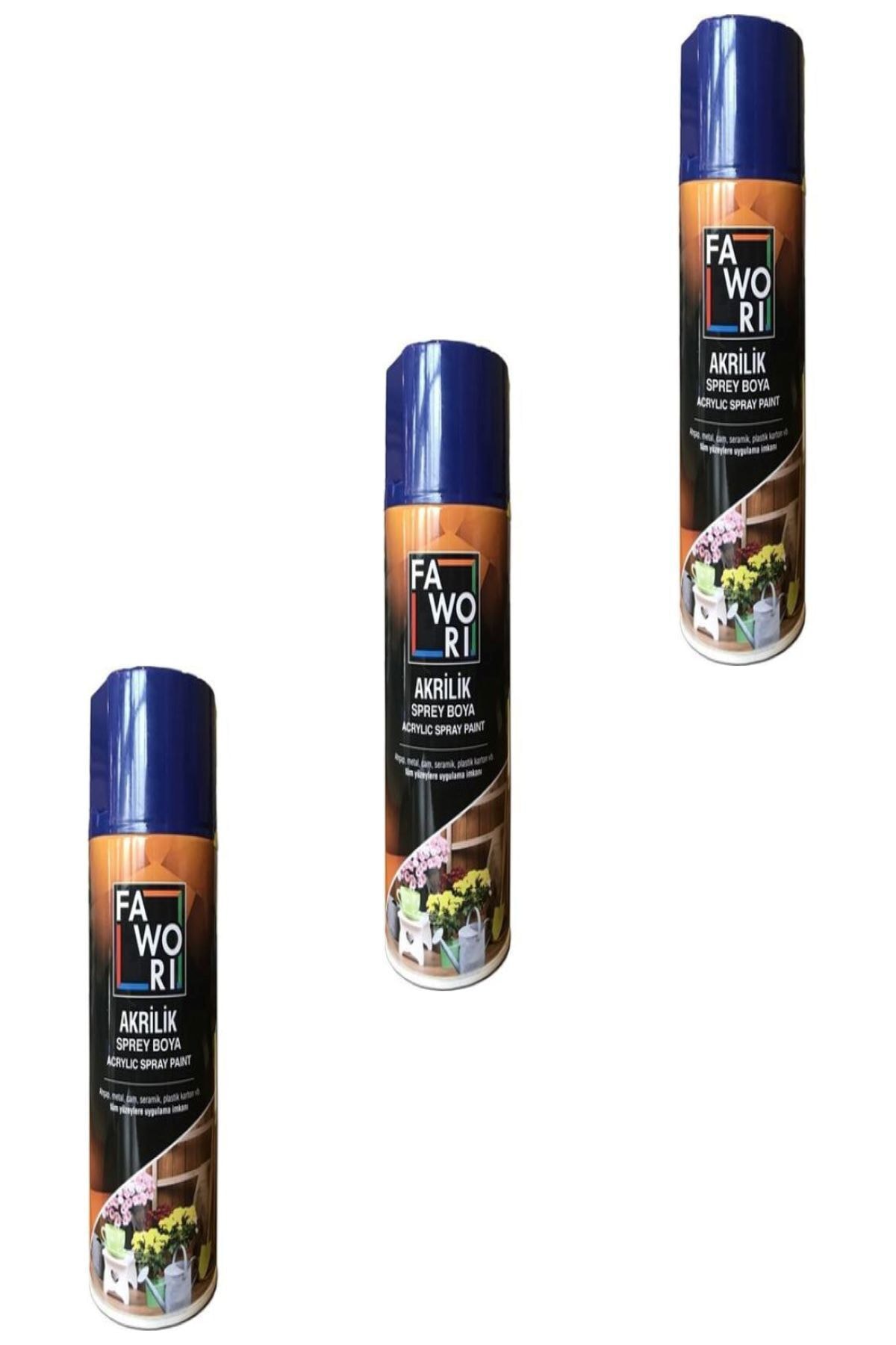 Akrilik Sprey Boya 400 Ml. Lacivert 3 Adet