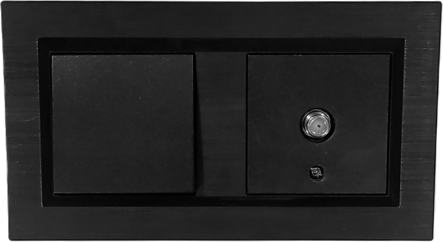 Quantum Siyah Anahtar+Uydu Tv Televizyon prizi 2'li Set (ovivo)