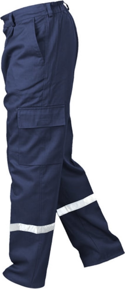 İş 7/7 Reflektörlü Gabardin İş Pantolonu Lacivert
