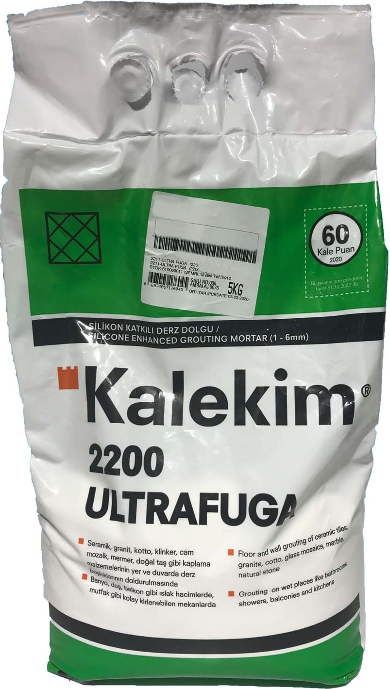 2241 Ultra Fuga Slikonlu Derz Dolgu Uludağ Gri 5 kg