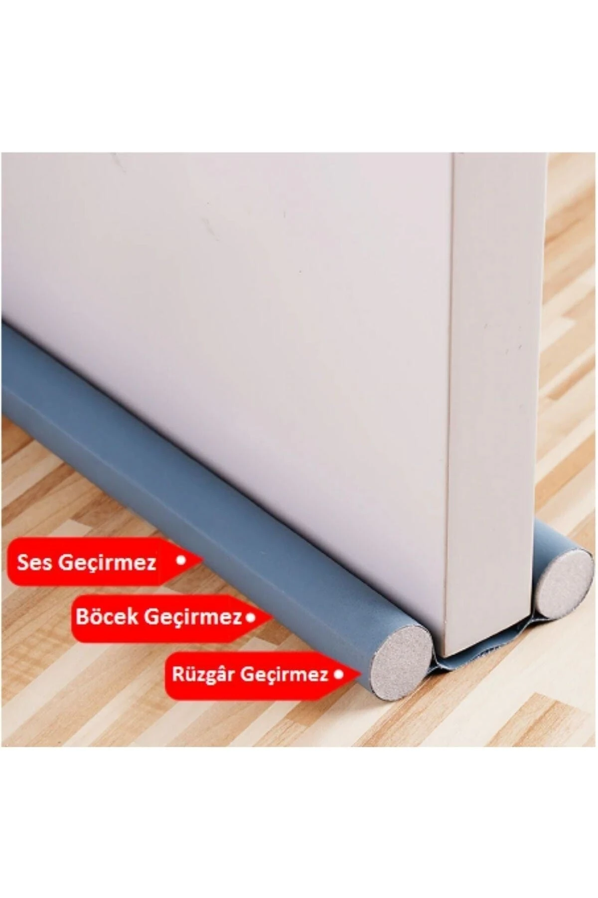 2 Adet Kapı Altı Rüzgar Soğuk Önleyici Çift Taraflı Ayarlanabilir Isı Yalıtım Izolasyon Malzemesi