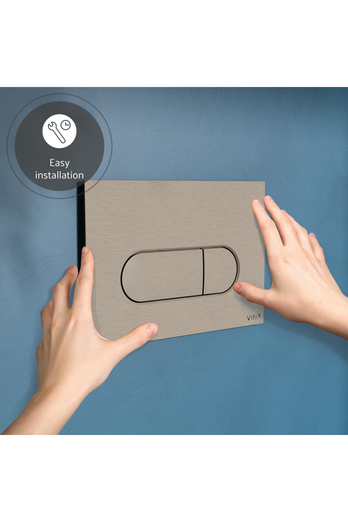 Root Round 740-2295 Kumanda Paneli, Fırçalı Nikel