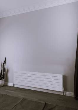 Teos Yatay Çelik Radyatör 1600X445 Pütürlü Beyaz (Ral 9016)