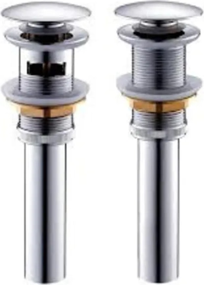 Krom Basmalı Pop-Up Aç Kapa Koku Engelleyici Körüklü Uzayan Lavabo Sifonu Gideri Evye Su Borusu