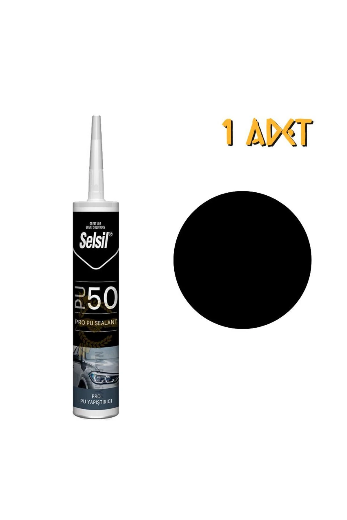 Poliüretan Mastik Yapıştırıcı PU50 SİYAH 280 ml. - 1 Adet