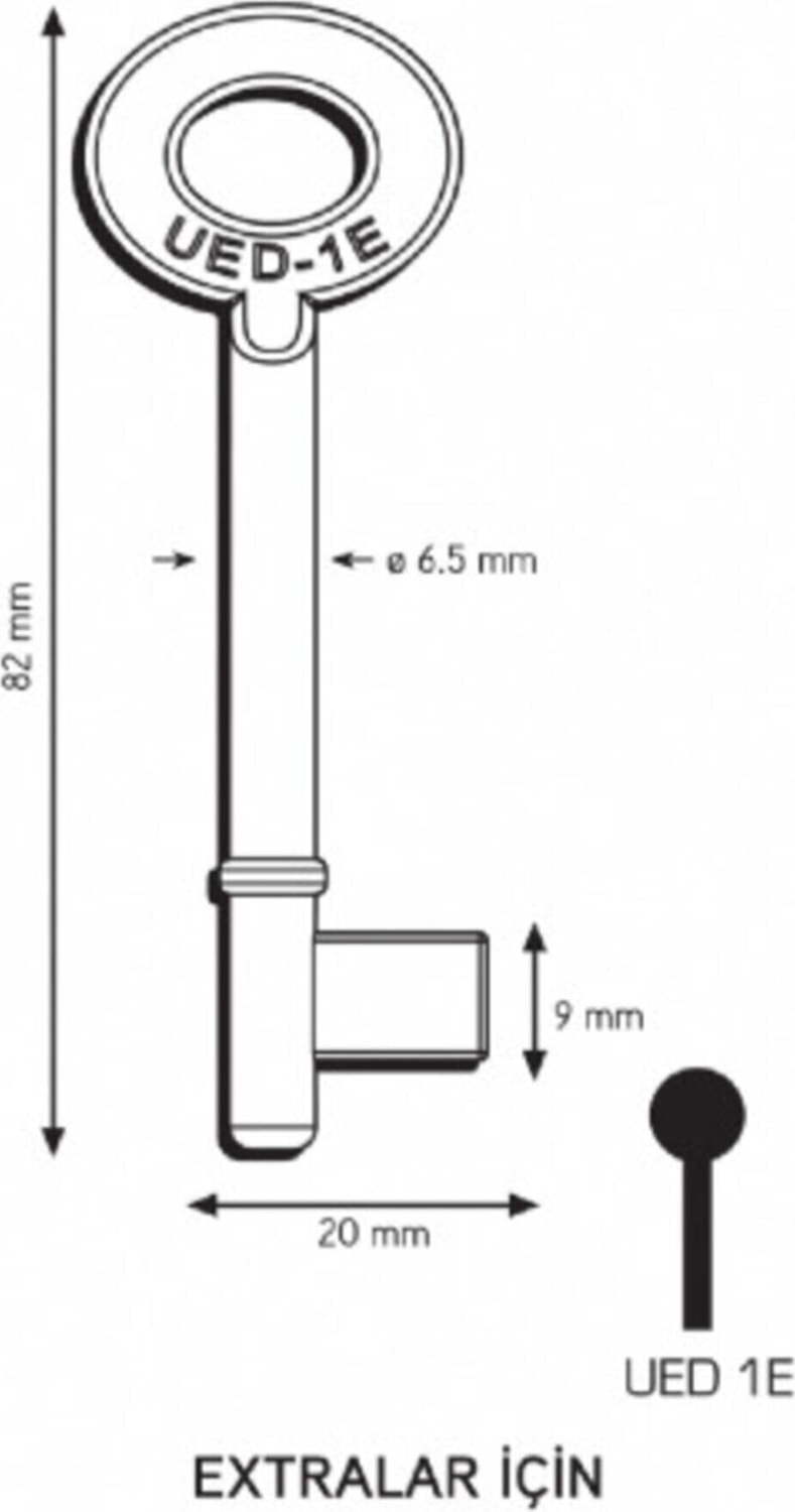 Maymuncuk Oda Kapısı Anahtarı Her Kilidi Açan Anahtarlar-2 Adet - 11MM-13 mm