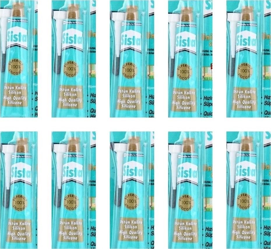 Üniversal Silikon Tüp 50 gr Şeffaf 10'lu