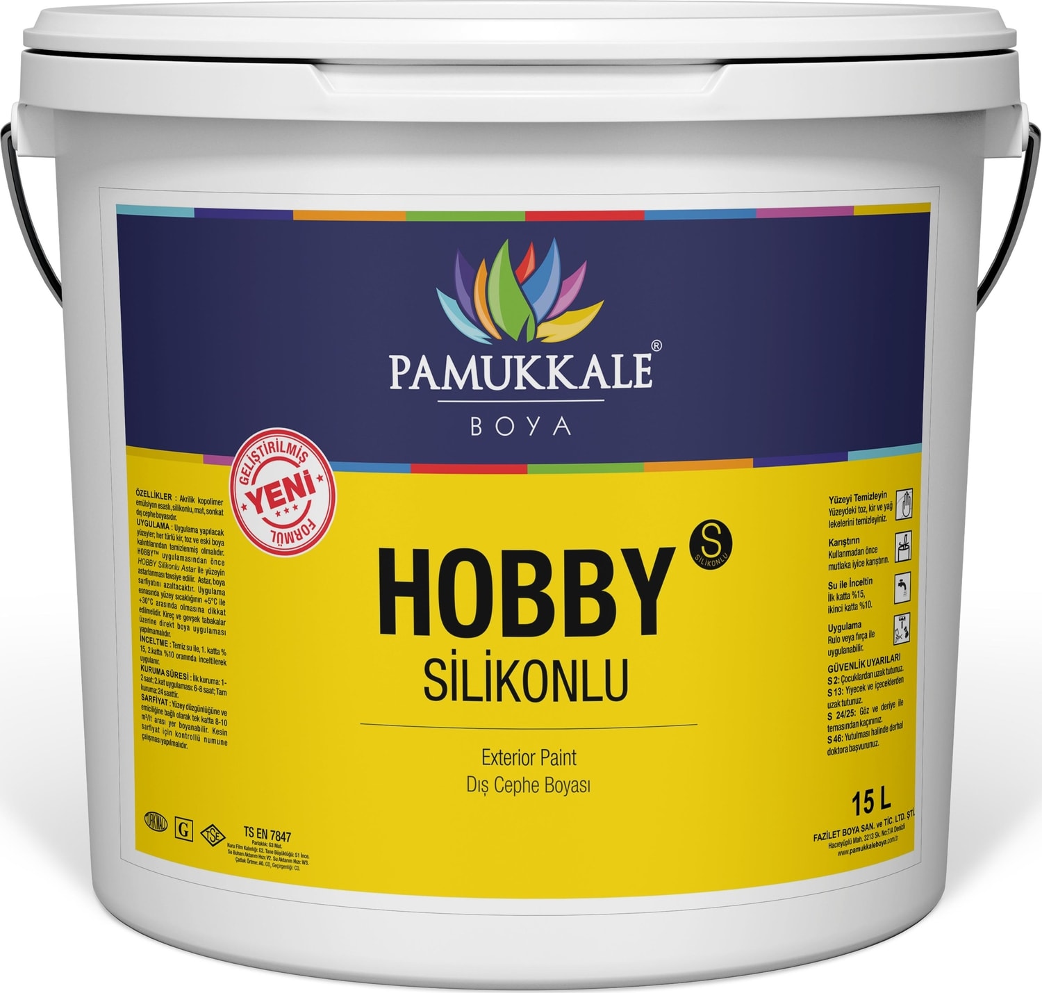 Hobby Silikonlu Dış Cephe Boyası 15 lt Himalaya