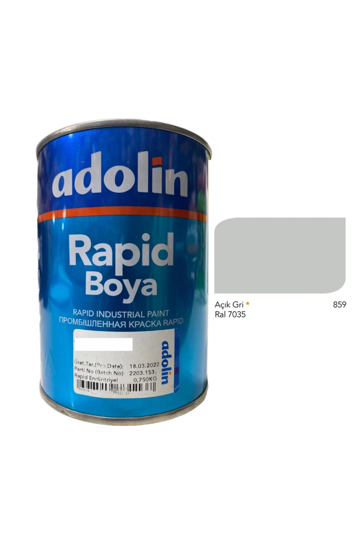 Rapid Endrüstriyel Boya Açık Gri Ral 7035