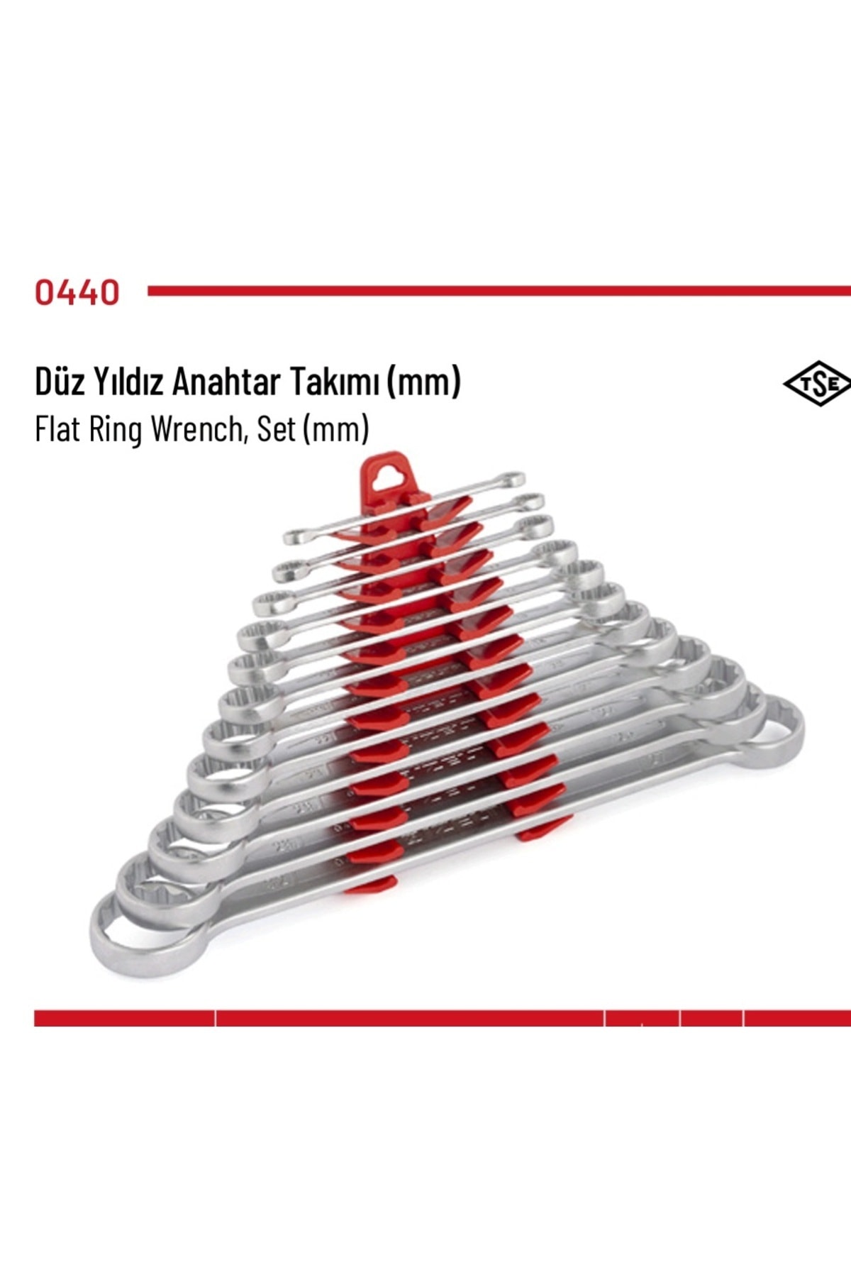 İZELTAŞ Düz Yıldız Anahtar Takımı 12 li