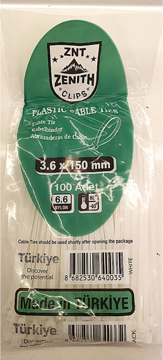 Kablo Kelepçesi 3,6X150 1 Paket ( 300 Adet )