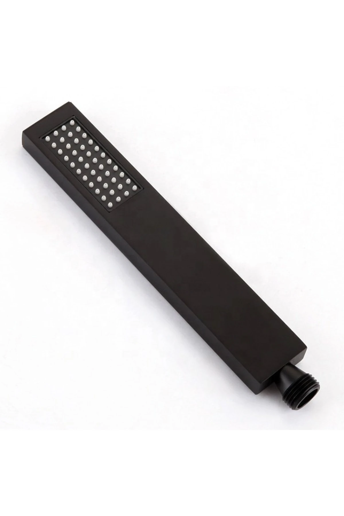 El Duş Başlığı Pirinç Metal Kare Siyah Ke102-b