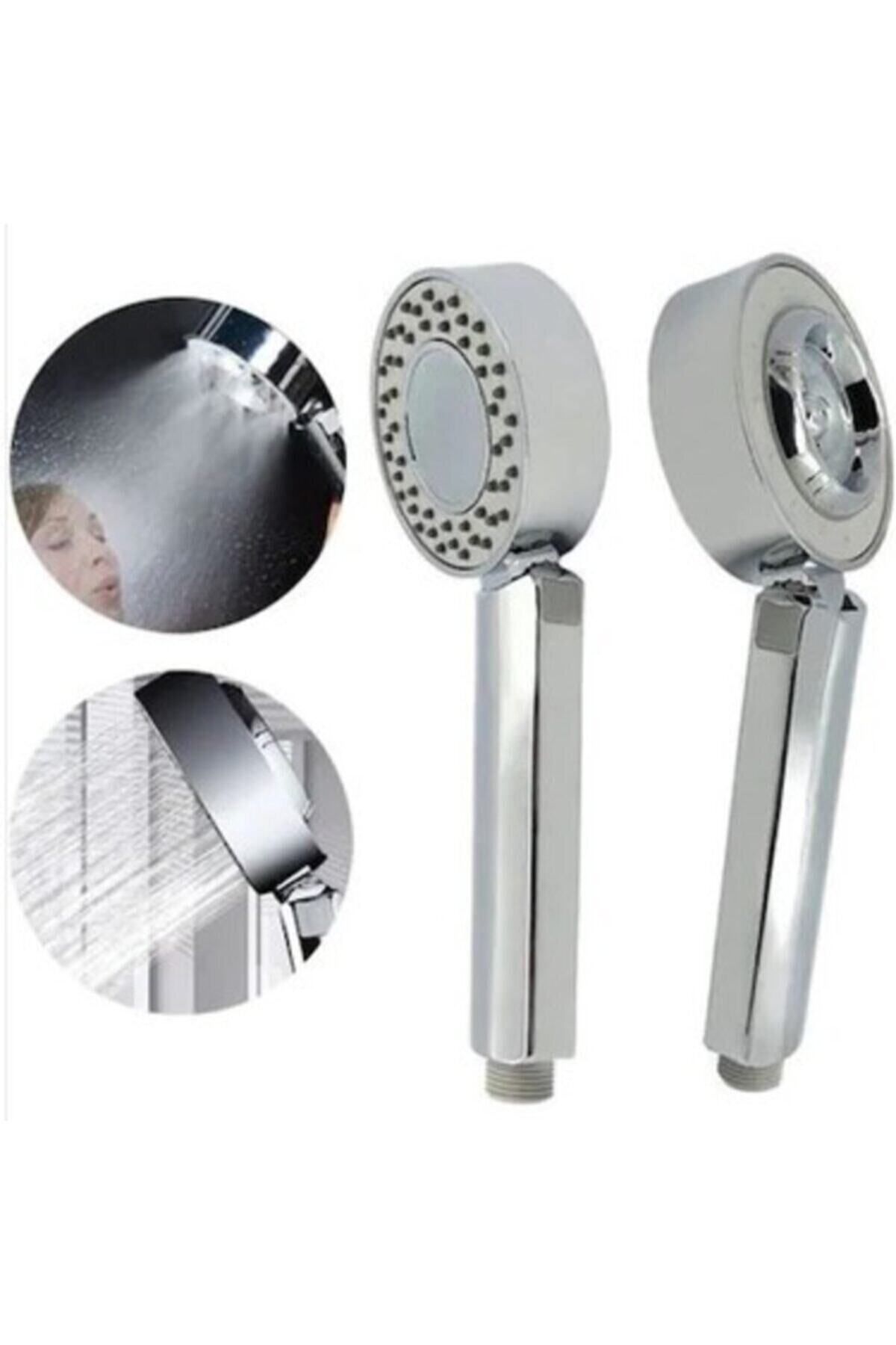 Çift Taraflı Şampuan Hazneli Duş Başlığı Hortum Mafsal Seti