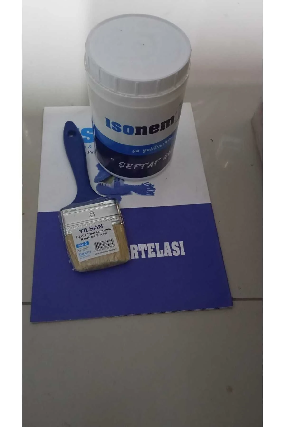 Özbayar L Şeffaf GüçNet 1 l 1 kg+3 nolu kestirme fırçası