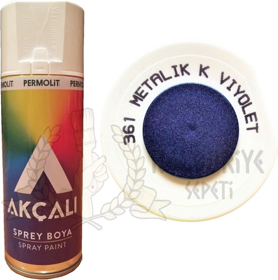 Sprey Boya Metalik Koyu Viyolet Mor (Simli) 400 ml - 361