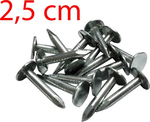 Şıngıl Çivisi - Shingle Ahşap Ağaç Çivisi Membran Çivisi Kalın Başlı 2,5 cm 250 gr