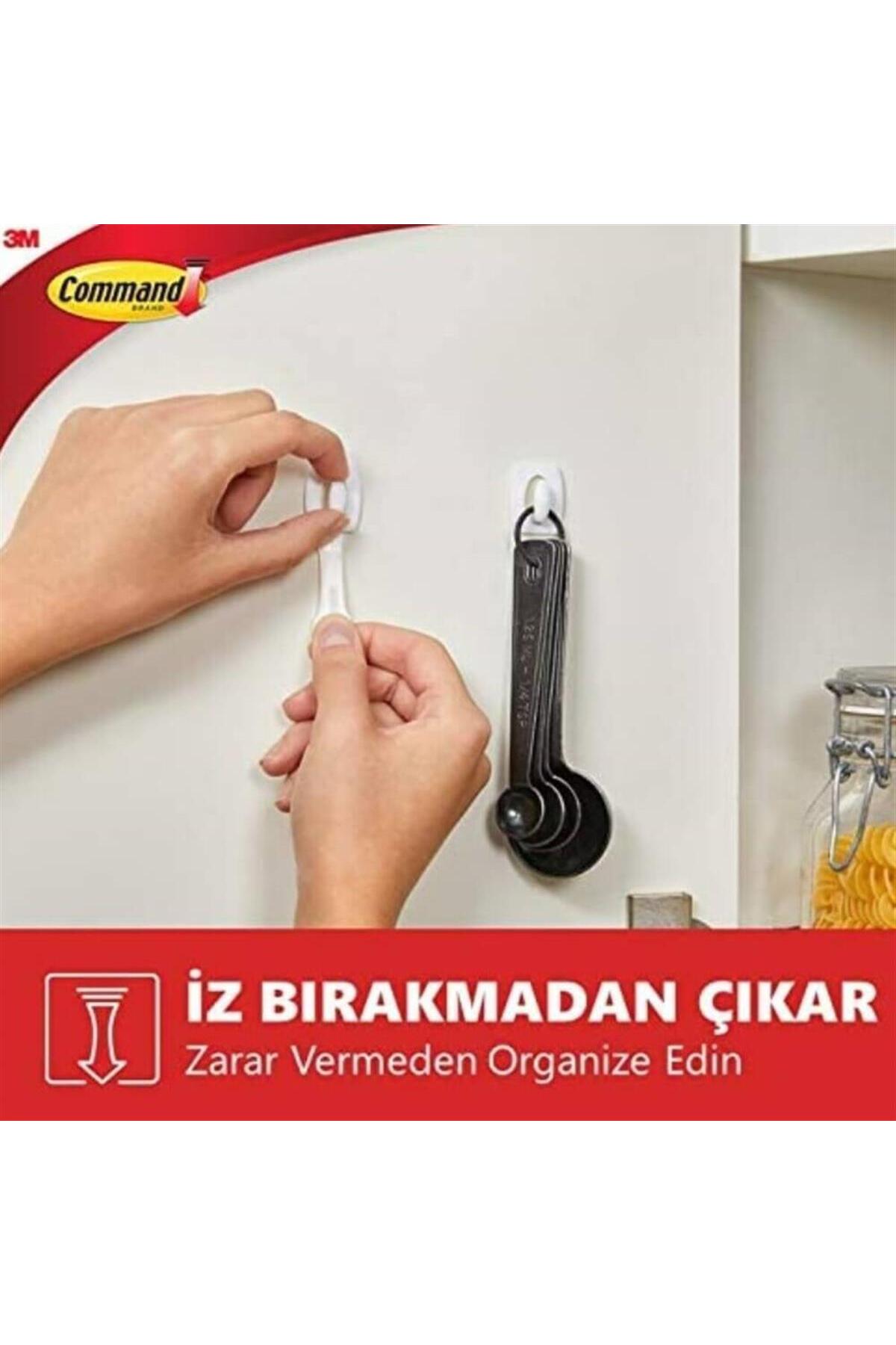 ™ Command™ 17006-cee Mini Boy Beyaz Askı, Max 225 gr (6 ASKI 8 KÜÇÜK BOY CIRT BANT)