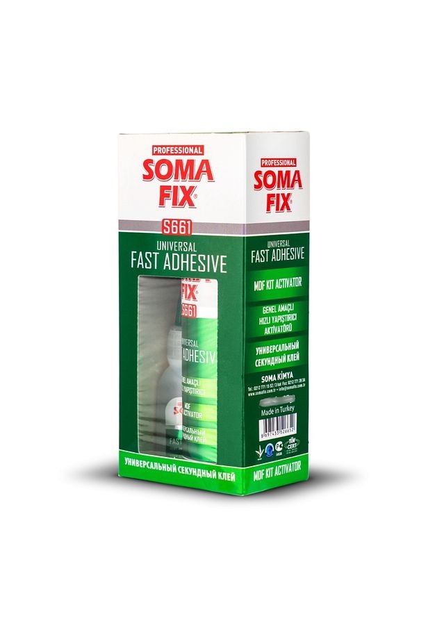 Soma Fix | S663 Genel Amaçlı Hızlı Yapıştırıcı Seti, 200 ml + 50 gr, Çok Amaçlı