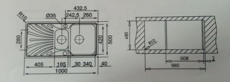 Evye Nerissa 60 Kumandasız Sağ.Ankastre