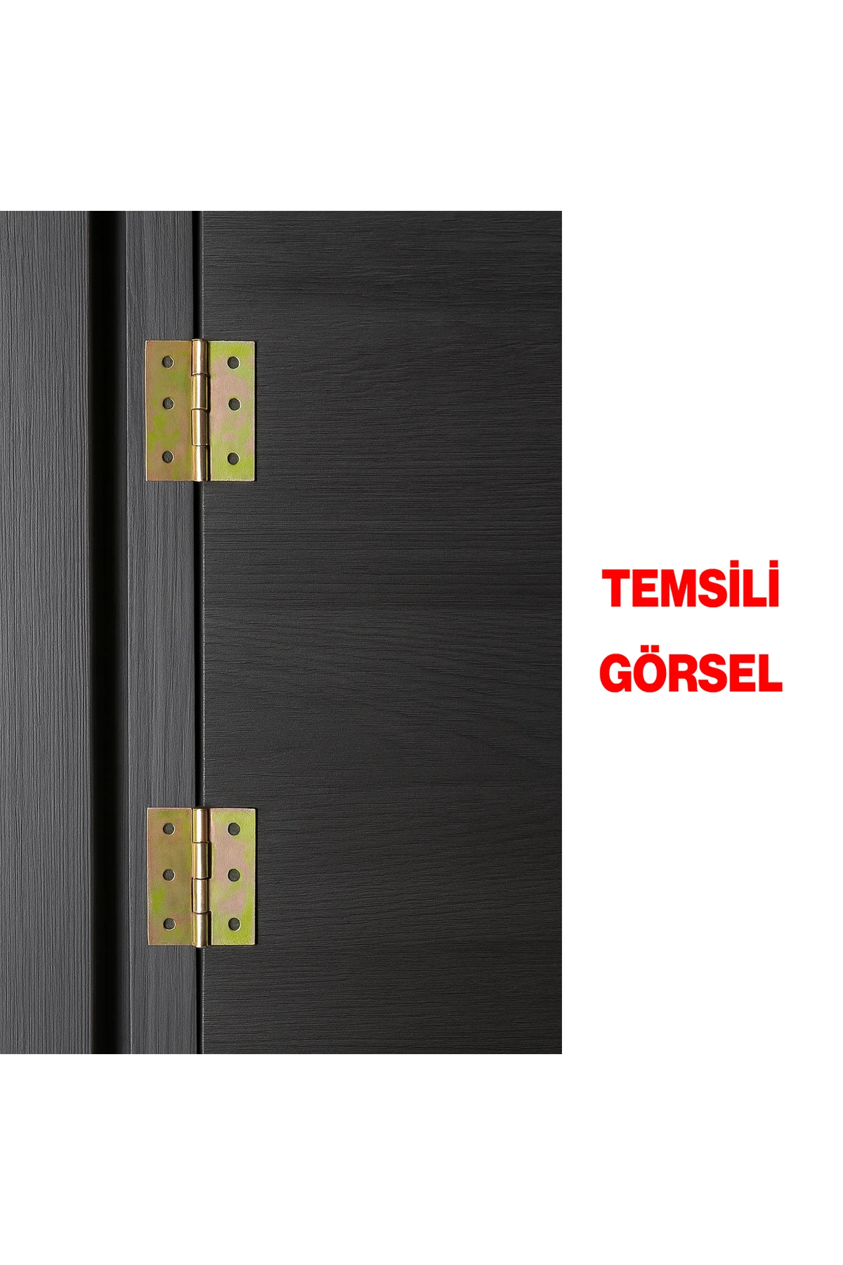 2 Adet Prinç Sarı No 3 Metal Yaprak Menteşe Mobilya Pencere Kapı Dolap PVC Menteşesi İki Kanat