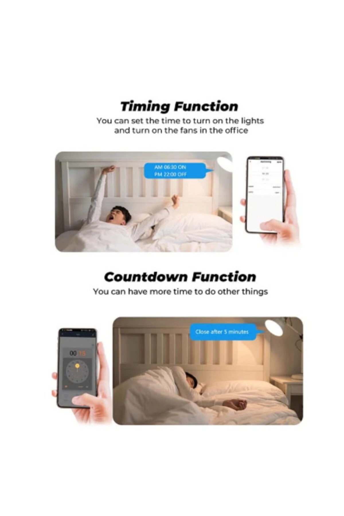 8 Adet Tuya Wifi Destekli Akıllı Işık Kontrol Anahtarı Açık Kapalı