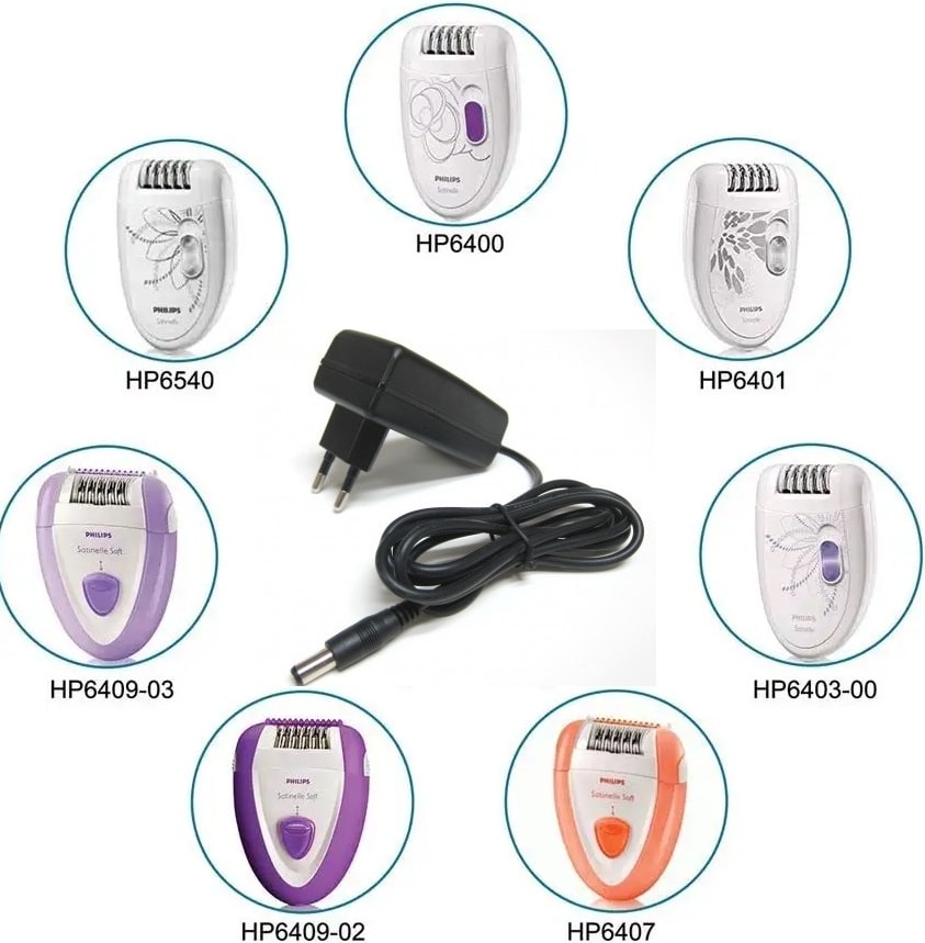 Philips Satinelle Epilatör 13V 400MAH Uyumlu 13V 1000MAH Epilasyon Aleti Şarj Adaptör 1.5mt Kablo