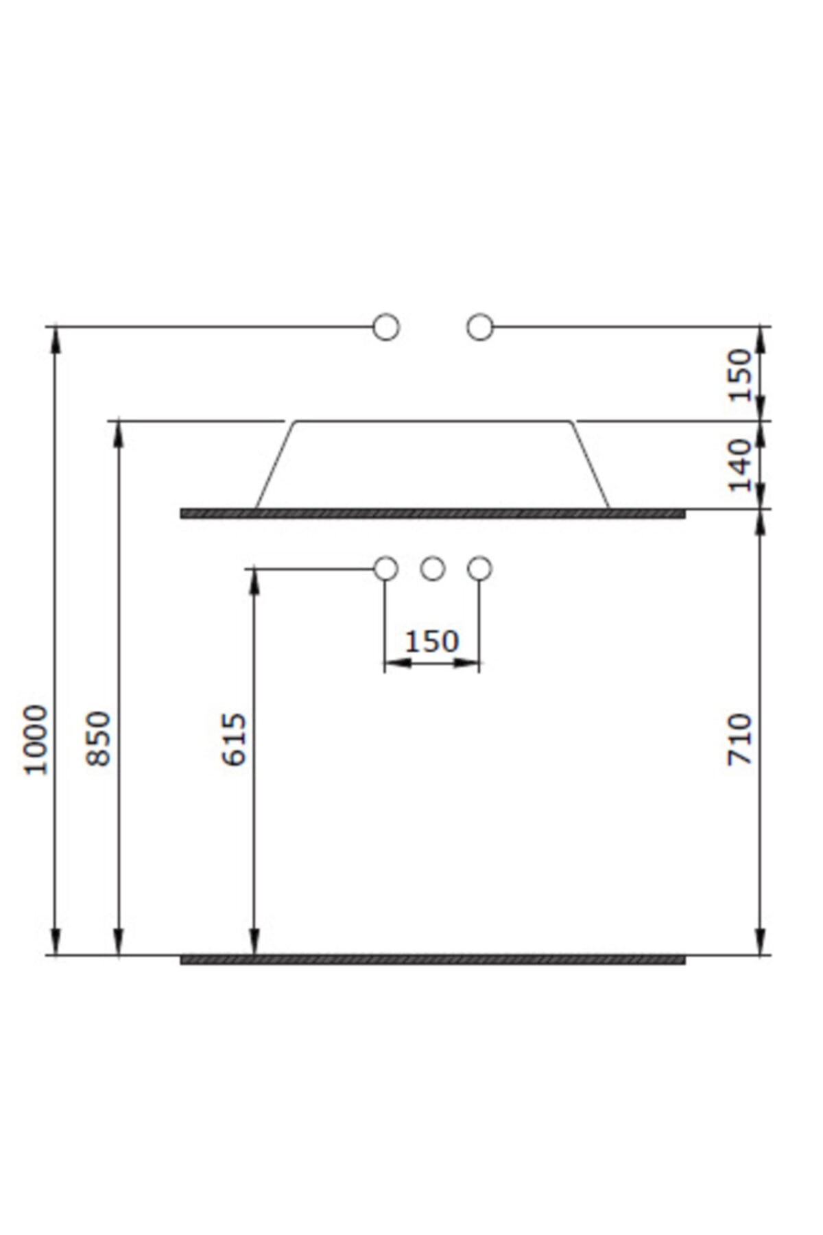 Venezıa Çanak Lavabo 56 Cm - Parlak Bisküvi