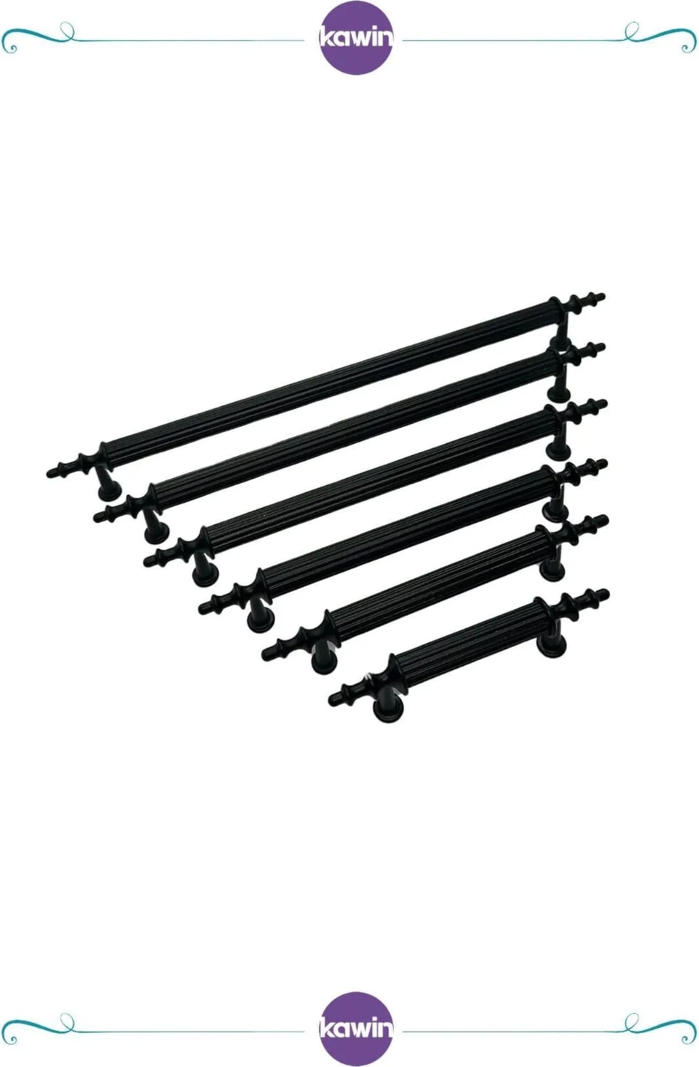 Siyah Kulp 96mm Metal Vidalı - Dolap, Şifonyer, Ünite,komodin, Mutfak Dolabı, Vestiyer Kulbu 10 Cm, 9cm uygun