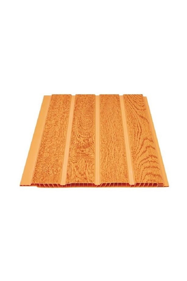 Fugalı Açık Meşe Plastik Pvc Duvar Tavan Lambiri / 50 Adet 20cm X 1 Metre - 10 Metrekare