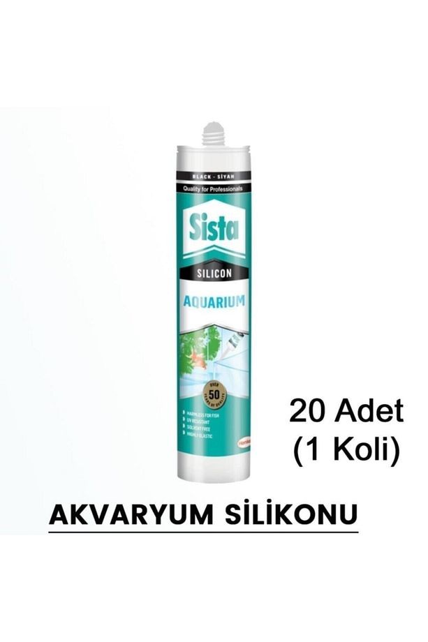 Sista Şeffaf Akvaryum Silikonu 310 Ml (20 Adet)