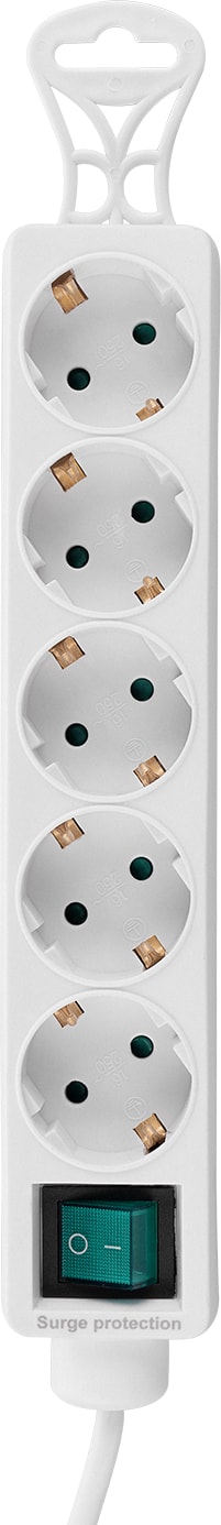 Tam Bakır Akım Korumalı 1.5M 5Li Priz Çoklayıcı Spg-F05 306Joule Flat Soket 3G 1.0Mm