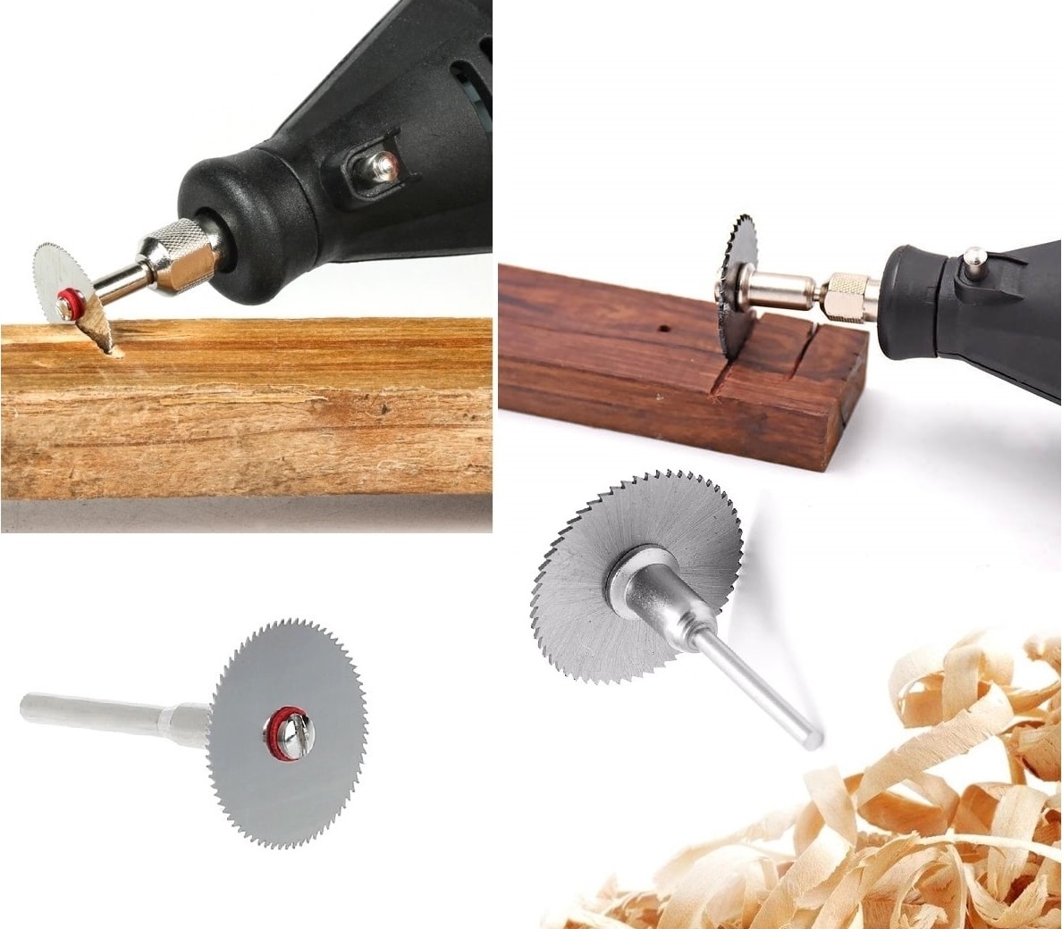 BOSCH Sinka 10'lu Dremel Proxxon 6+4 Uçlar Ahşap Metal Cam Kesme Ahşap Oyma Disk Freze Seti
